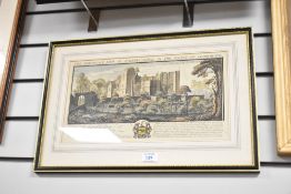 Of local interest, three late 19th to early 20th-century framed prints of historical land marks in