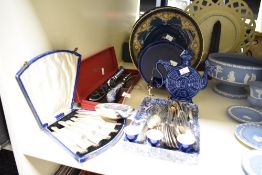 A quantity of 20th-century sundry tableware, to include a selection of white metal and silver-