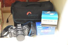 Praktica BX20 SLR 35mm film camera with Praktica 50mm f1.8 MC lens and Prakticar 35-70mm f3.5-4.8 MC