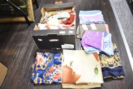 A selection of late 20th-century to modern mixed soft goods, to include a collection of ten lace