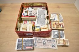 A quantity of 20th-century 'battle' Trading cards and Tea Bag cards, to include full and partial