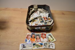 A box of 20th-century cigarette cards, to include John Player and Sons, W.D. & H.O. Wills,