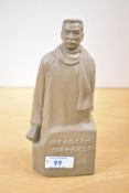 A Chinese cultural revolution Shiwan porcelain figure of novelist, literary critic, essayist,