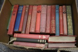 A quantity of late 19th to early 20th century hardback pocket books, to include 'The Ebb-tide' by