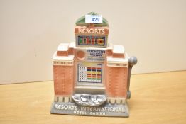 An unusual American Michter's Pot \still Sour Mash Whiskey novelty decanter, formed as a Resorts