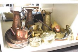 A selection of late 19th to early 20th-century metalware, to include three Joseph Sankey & Sons