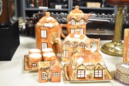A quantity of matching 20th-century Price Kensington Cottage Ware ceramics, to include a teapot,