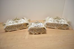 A selection of three late 19th-century Dr Christopher Dresser (1834–1904) for Old Hall Earthenware