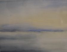 *Local Interest* John Cooke (British 1929 - 2018) Watercolour, a study of a body of water, against