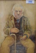 *Local Interest* H.B. Simpson (British 19th Century) a pair of portrait watercolours, the first