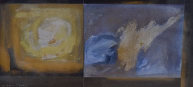 *Local Interest* John Cooke (British 1929 - 2018) Watercolour/ mixed media, an abstract