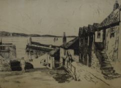 After W.R Wakefield (19th/20th Century) A pair of drypoint etchings 'The Little Tobacco Shop' and