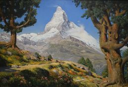 *Local interest* Geoffrey H Pooley (British 1908 - 2006) Oil on canvas, depicting iconic European