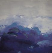 After Victoria Friend (British Contemporary) Embellished print on canvas, a seascape with some oil