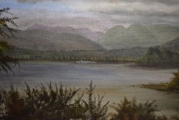 *Local Interest* Martin Harrison (British Contemporary) Acrylic on board, depicting Windermere and