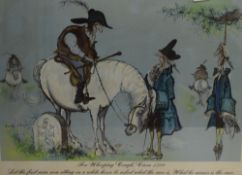 After Ronald Searle (British 1920 - 2011) Lithograph 'For Whooping Cough, Circa 1700' a satirical