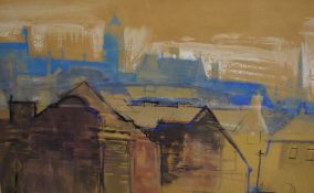 *Local Interest* John Cooke (British 1929 - 2018) watercolour 'Waveney Valley - Winter' a study over