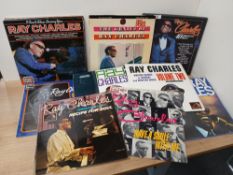 A Ray Charles lot VG/VG - 16 titles in total in this lot