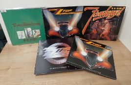 A Five ZZ Top lot - VG/VG+ or bettter - classic Texan Rock