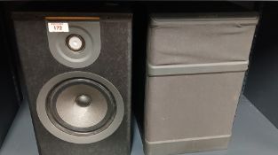 A Pair of Wharfedale Speakers - 410 - made in Yorkshire - Grill missing from one