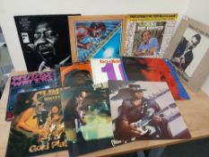 A mixed Blues and related lot - Little Milton , Stevie Ray Vaughan , Muddy Waters and more - VG/VG