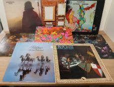 A seventeen record lot with titles by Mountain , Mike Oldfield , America and more - as in photos -