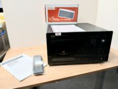A Denon DCM-5000 Audiophile 100 HDCD Multi Disc Player : a rare and robust all metal unit in good