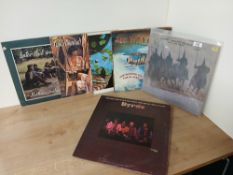 A six record lot VG+/VG+ in the main , Neil Young , Byrds , Joe Walsh and more