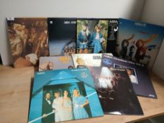 A lot of nice Abba records VG/VG+ in general
