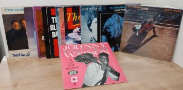 A lot of ten Blues and related vinyl album VG/VG or better - showing sleeve wear - viewing in person