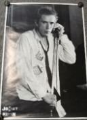 A Sex Pistols / Johnny Rotten poster ( John Lydon ) measuring 85cm x 61cm - quite a large poster ,