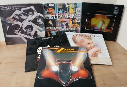 A 12 record mixed lot with Pink Floyd , the Pretty Things , Van Halen and more as in photos - VG/