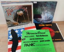 A job lot of vinyl albums