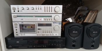 A selection of items including Solid Speakers , JVC seperates and a Denon CD Player DCD 660