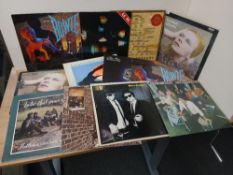 A twelve record lot with albums by David Bowie , Fairports , The Who and more as in photos - VG/VG