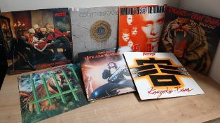A ten album Rock / Metal lot with Whitesnake , Accept , Deep Purple and more VG+/VG+ - Viewing