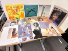 A thirteen record lot with albums by Randy Crawford and Steven Winwood as in photos - VG/VG or
