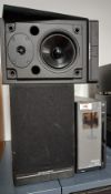 A pair of Mordaunt short bookshelf speakers MS05 and a Aiwa XRM55 CD player