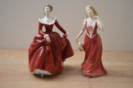 Two Royal Doulton bone china figurines Michael Doulton exclusive 1991 'Fragrance' HN 3311 and '