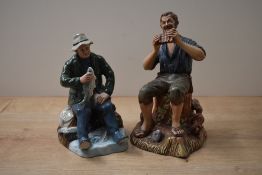 Two Royal Doulton bone china figures comprising 'A Good Catch' HN 2258 measuring 19cm tall and '
