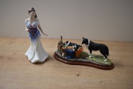 Royal Doulton bone china figurine 'For You' HN 3754 having personalised 'Joanne Happy 21st' stamp to