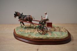 A limited edition Border Fine Arts agricultural study 'Rowing Up' model number B0598, designed by