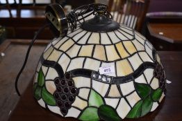 A modern Tiffany style ceiling light fitting