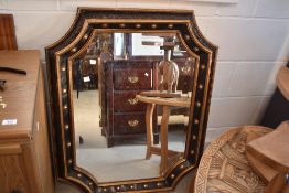 A reproduction wall mirror, approx. 98 x 75cm