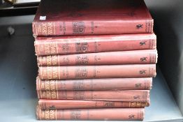 Eight early 20th-century hard back volumes of The Great War: The Standard History of the All-