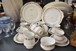 A 20th-century Paragon bone china 'Belinda' part tea set, featuring a delicate repeating floral