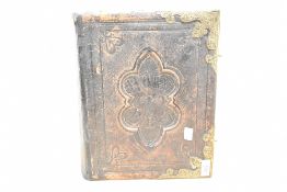 A large mid 19th-century Holy Bible published by McGready, Thomson and Niven, translated from the