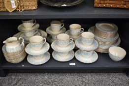 A selection of 20th-century Royal Doulton English translucent china 'Hampton Court' dinner and tea