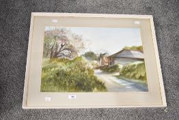 Francis Phillip Goodchild (British 1900-1986) Watercolour, 'Entrance to Old Mill Creek Dartmouth' an