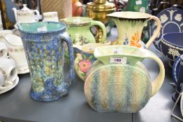 A selection of late 19th to early/mid 20th-century pottery ware, to include a SylvaC 1175 Pilgrim